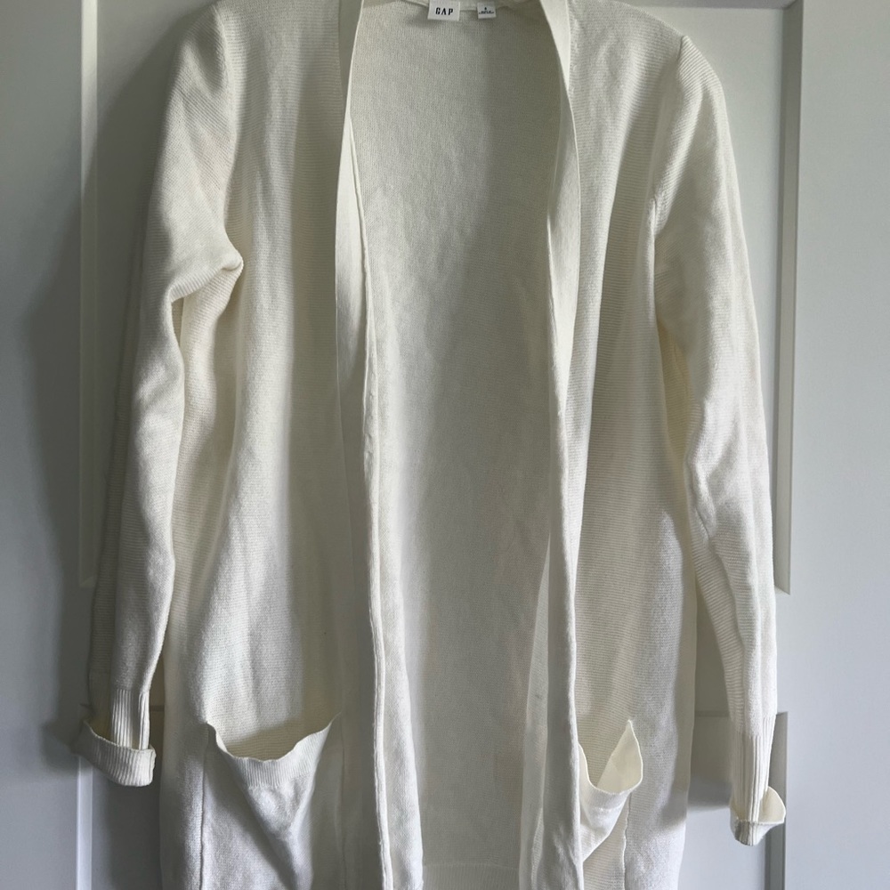 EUC off-white cardigan sweater size small